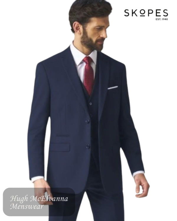 Skopes MADRID Navy Tailored Fit Suit Jacket - MM195 - Hugh McElvanna Menswear