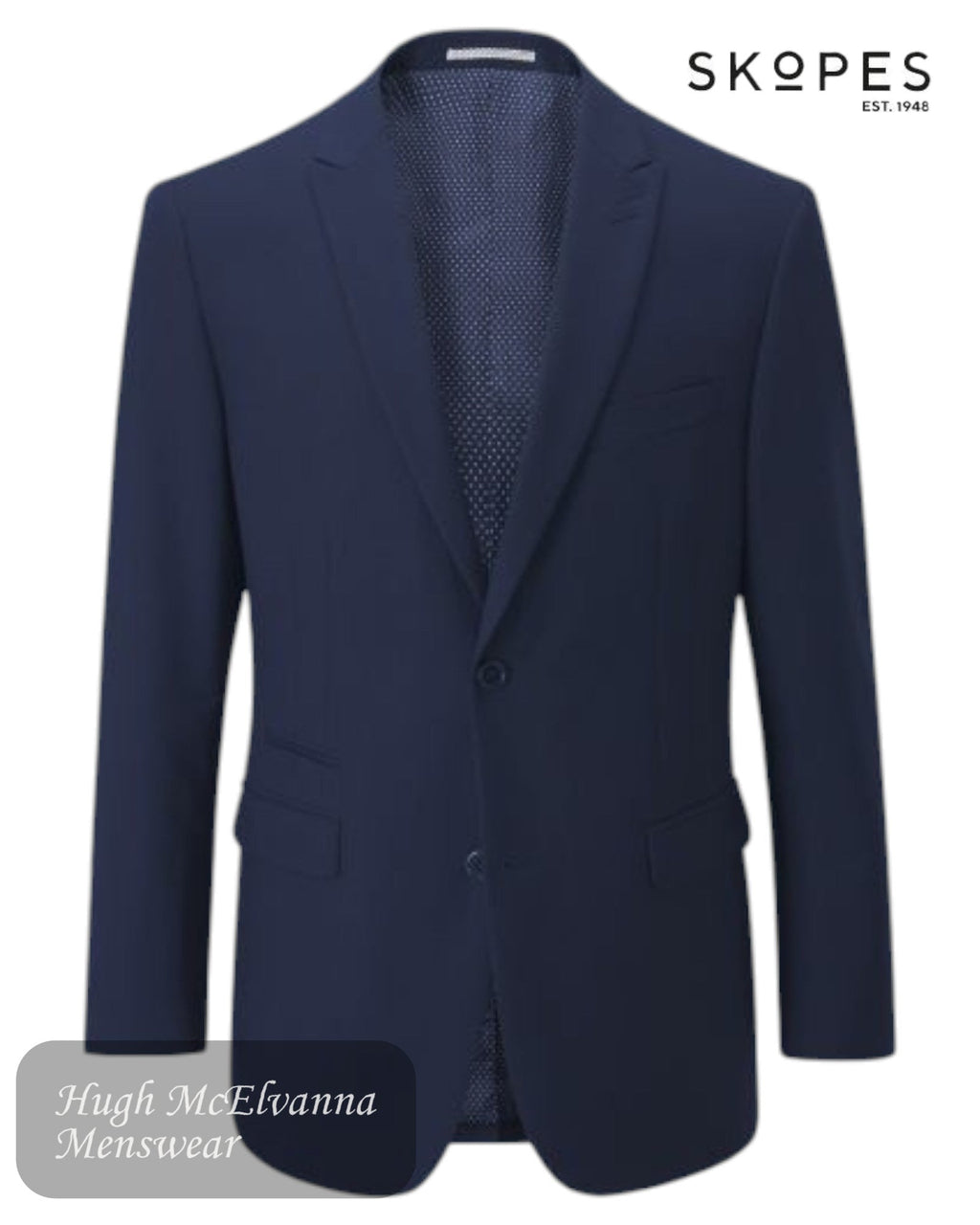Skopes MADRID Navy Tailored Fit Suit Jacket - MM195 - Hugh McElvanna Menswear