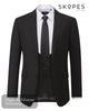 Skopes Milan Slim Fit Black 2 Piece Suit MM1091 - Hugh McElvanna Menswear