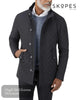 Skopes Pembridge Navy Quilted Car Coat - Hugh McElvanna Menswear