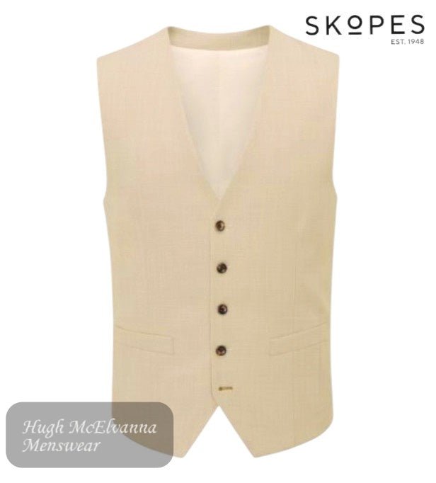 Skopes REDDING Stone Waistcoat - Hugh McElvanna Menswear