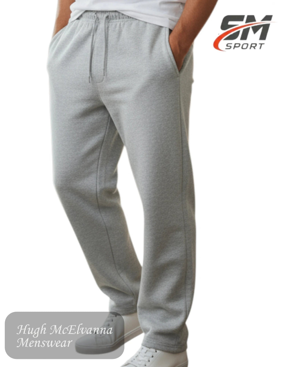 SM Sport Men's Elastic Jogging Bottoms - Hugh McElvanna Menswear