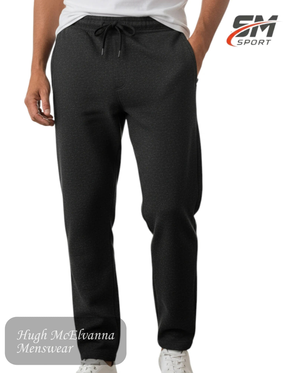 SM Sport Men's Elastic Jogging Bottoms - Hugh McElvanna Menswear