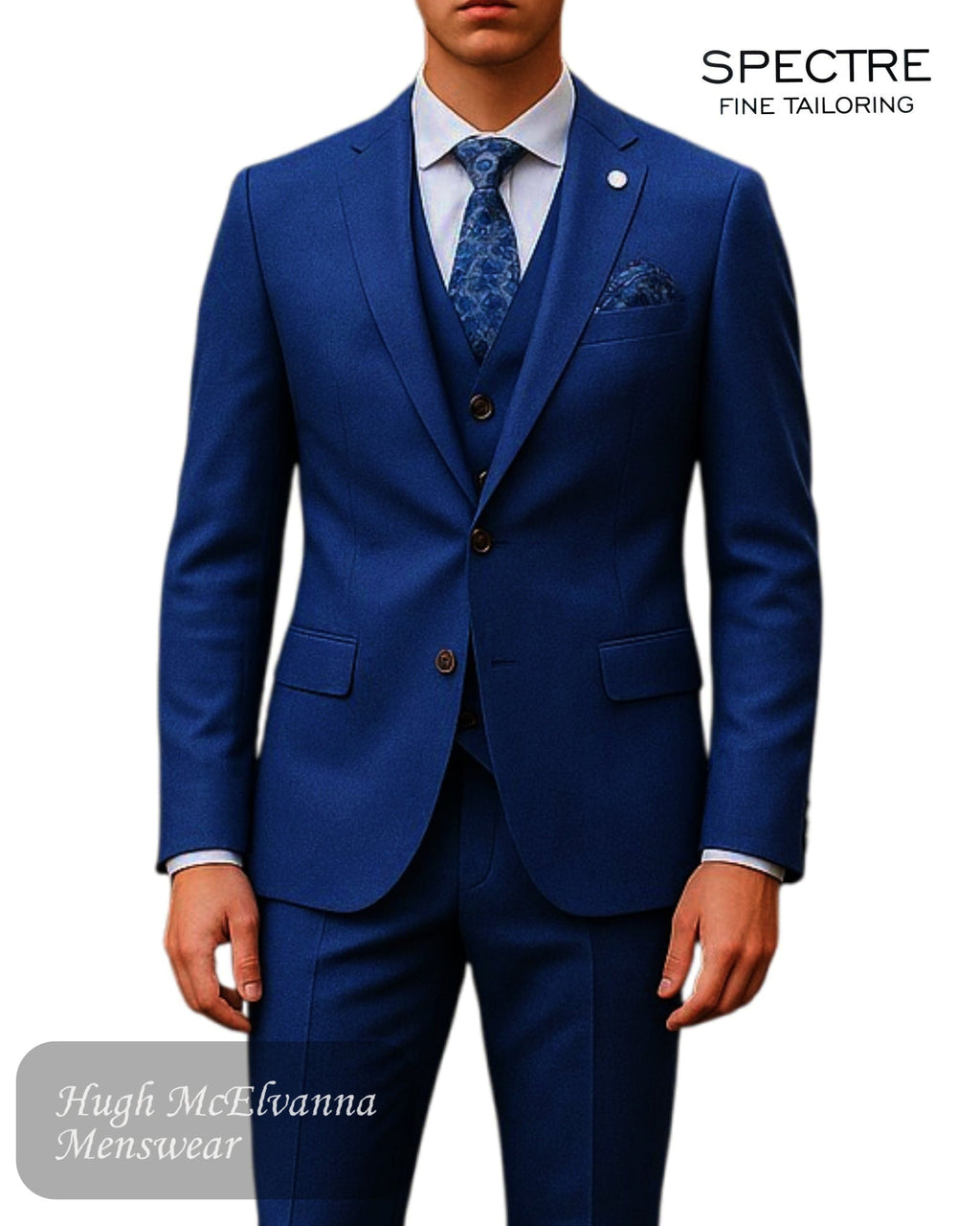 Spectre WATSON NAVY 3 - Piece Suit - Hugh McElvanna Menswear