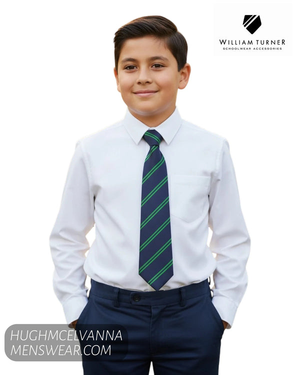 St. John's P.S. Middletown Stripe Tie (39") - Hugh McElvanna Menswear