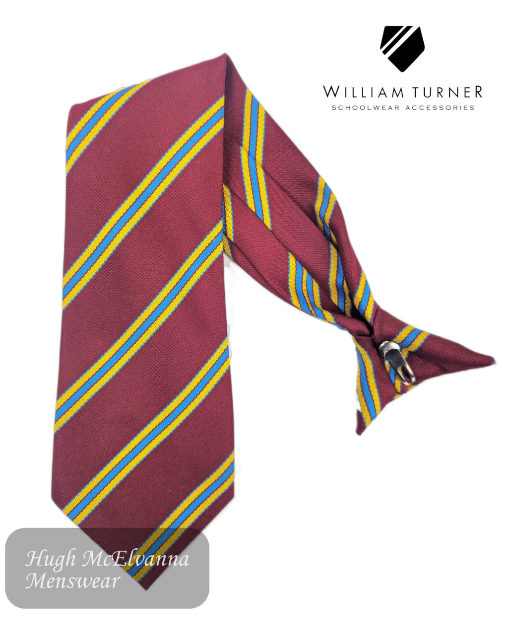 St. Patrick's High School Years 8 - 12 Clip On Tie - Hugh McElvanna Menswear