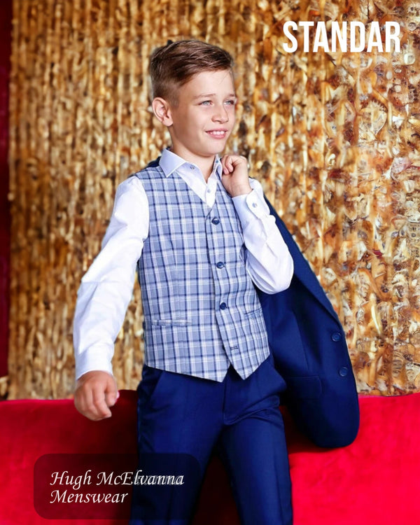 Stan - Dar Boys Navy Fashion 3Pc Suit Style: ENZO - Hugh McElvanna Menswear