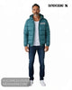 Supremebeing Artura Hooded Puffer Jacket in Azura Teal - Hugh McElvanna Menswear - Casual Jackets