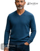 Swallow Bagar Blue V - Neck Sweater - Hugh McElvanna Menswear