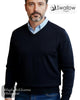 Swallow Knitwear Black V-Neck Pullover - Hugh McElvanna Menswear