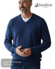 Swallow Dark Blue V - Neck Pullover - Hugh McElvanna Menswear