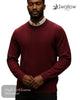 Swallow Dark Red Crew Neck Sweater - Hugh McElvanna Menswear