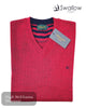 Swallow Dark Red V - Neck Pullover - Hugh McElvanna Menswear