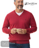 Swallow Dark Red V - Neck Pullover - Hugh McElvanna Menswear