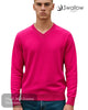 Swallow Hot Pink V - Neck Sweater - Hugh McElvanna Menswear