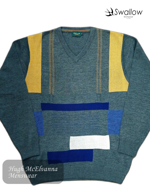 Swallow Knitwear Men’s V - Neck Sweater - Hugh McElvanna Menswear