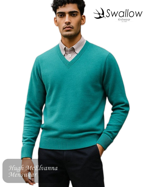 Swallow MUAR V - Neck Sweater - Hugh McElvanna Menswear