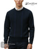 Swallow Navy Design Front Crew Neck Sweater - Hugh McElvanna Menswear