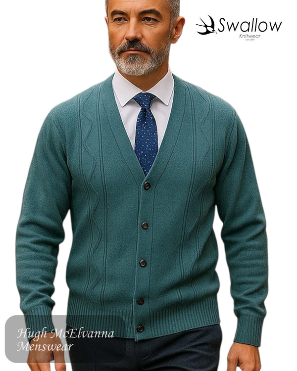 Swallow Ocean Design Front Cardigan - Hugh McElvanna Menswear