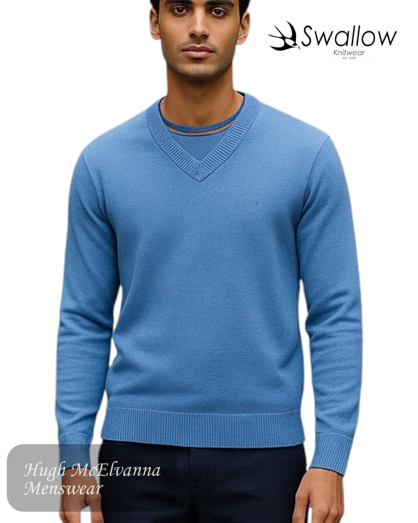Swallow OCEAN V - Neck Sweater - Hugh McElvanna Menswear