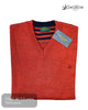Swallow Rust V - Neck Sweater - Hugh McElvanna Menswear