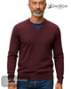 Swallow Tocai Wine V - Neck Sweater - Hugh McElvanna Menswear