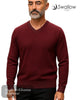 Swallow Wine Self Design V - Neck Sweater - Hugh McElvanna Menswear