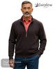 Swallow Zip Cardigan with Pocket Front - 50% Wool 50% Acrylic Men's Knitwear - Hugh McElvanna Menswear