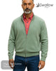 Swallow Zip Cardigan with Pocket Front - 50% Wool 50% Acrylic Men's Knitwear - Hugh McElvanna Menswear