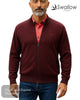 Swallow Zip Cardigan with Pocket Front - 50% Wool 50% Acrylic Men's Knitwear - Hugh McElvanna Menswear