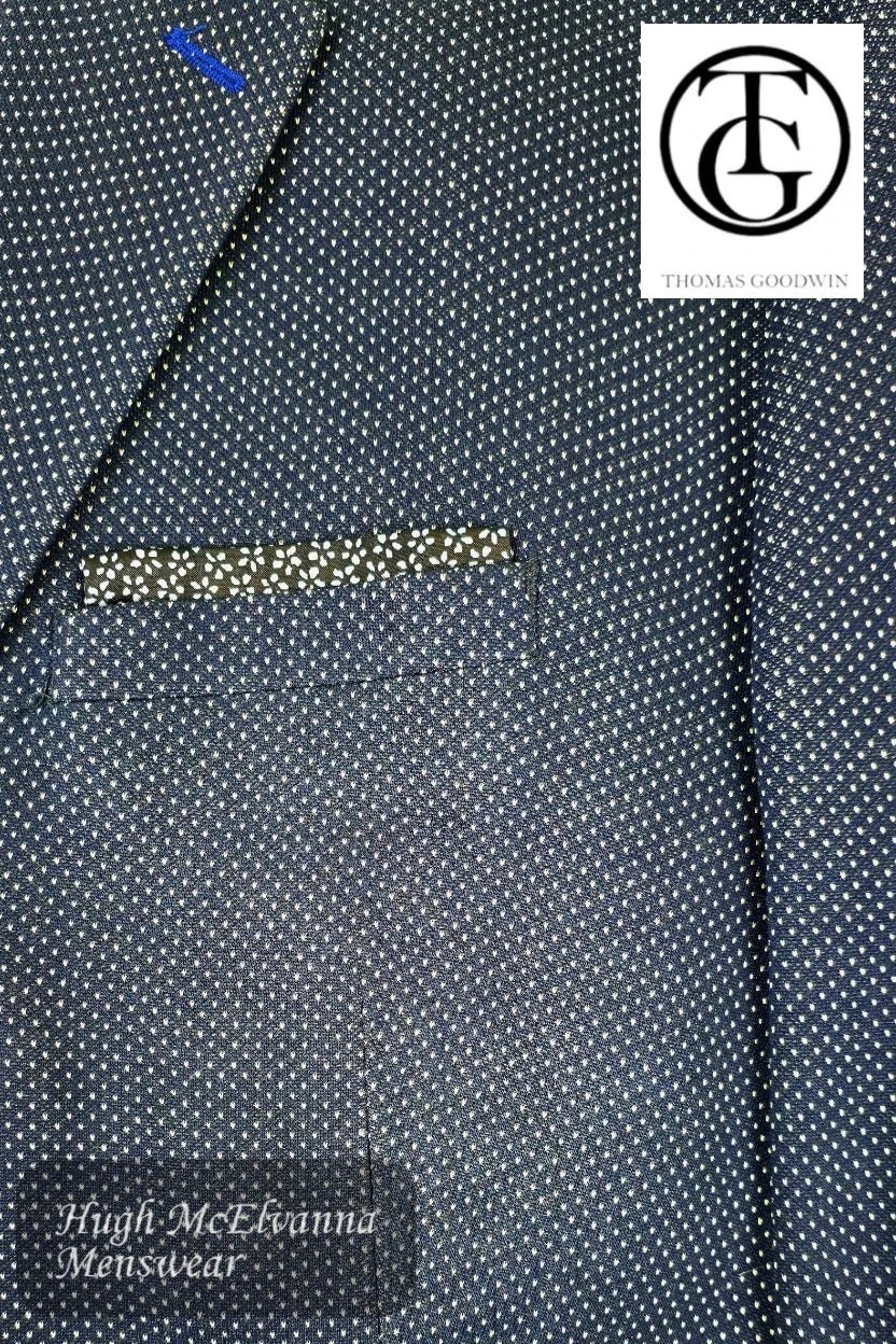 Thomas Goodwin Navy Slim Fit Blazer – 70999 - Hugh McElvanna Menswear