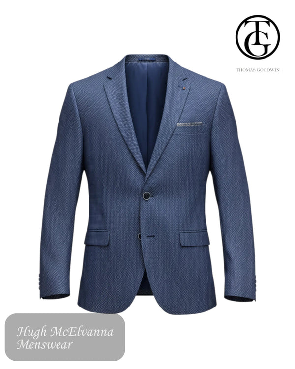 Thomas Goodwin Navy Slim Fit Blazer – 70999 - Hugh McElvanna Menswear