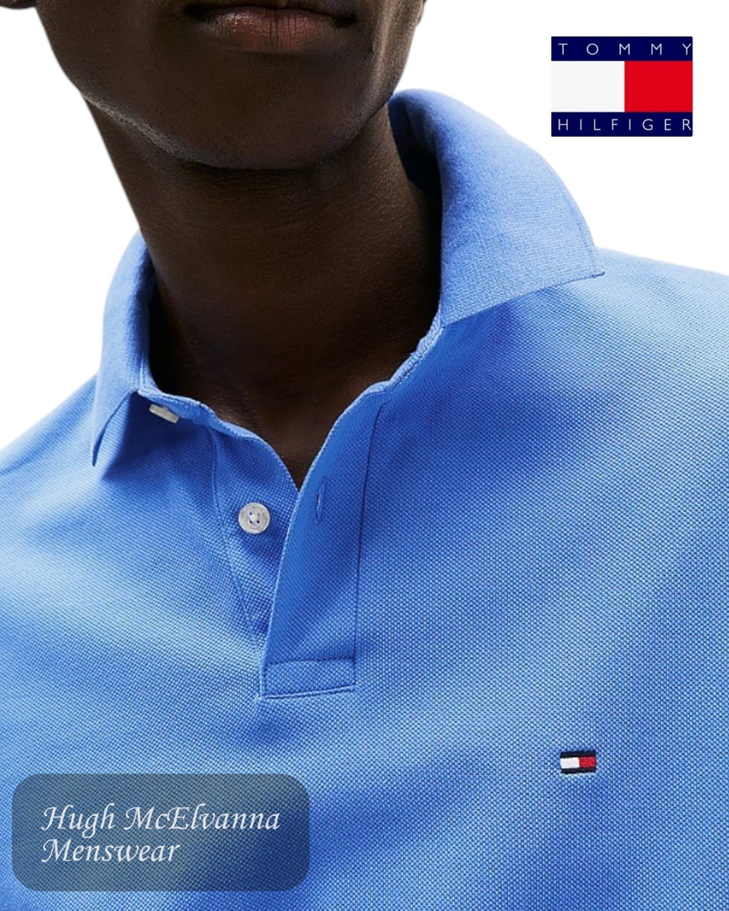 Tommy Hilfiger 1985 Blue Spell Polo Shirt - Hugh McElvanna Menswear