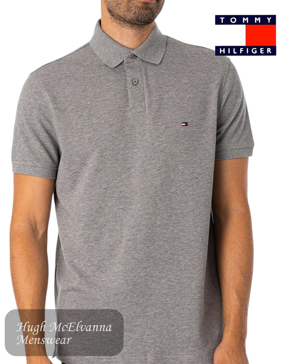 Tommy Hilfiger 1985 Heather Grey Polo - Hugh McElvanna Menswear