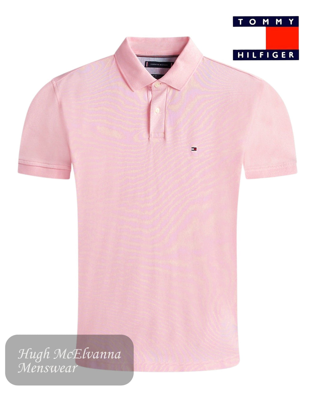 Tommy Hilfiger 1985 Pink Lily Polo - Hugh McElvanna Menswear