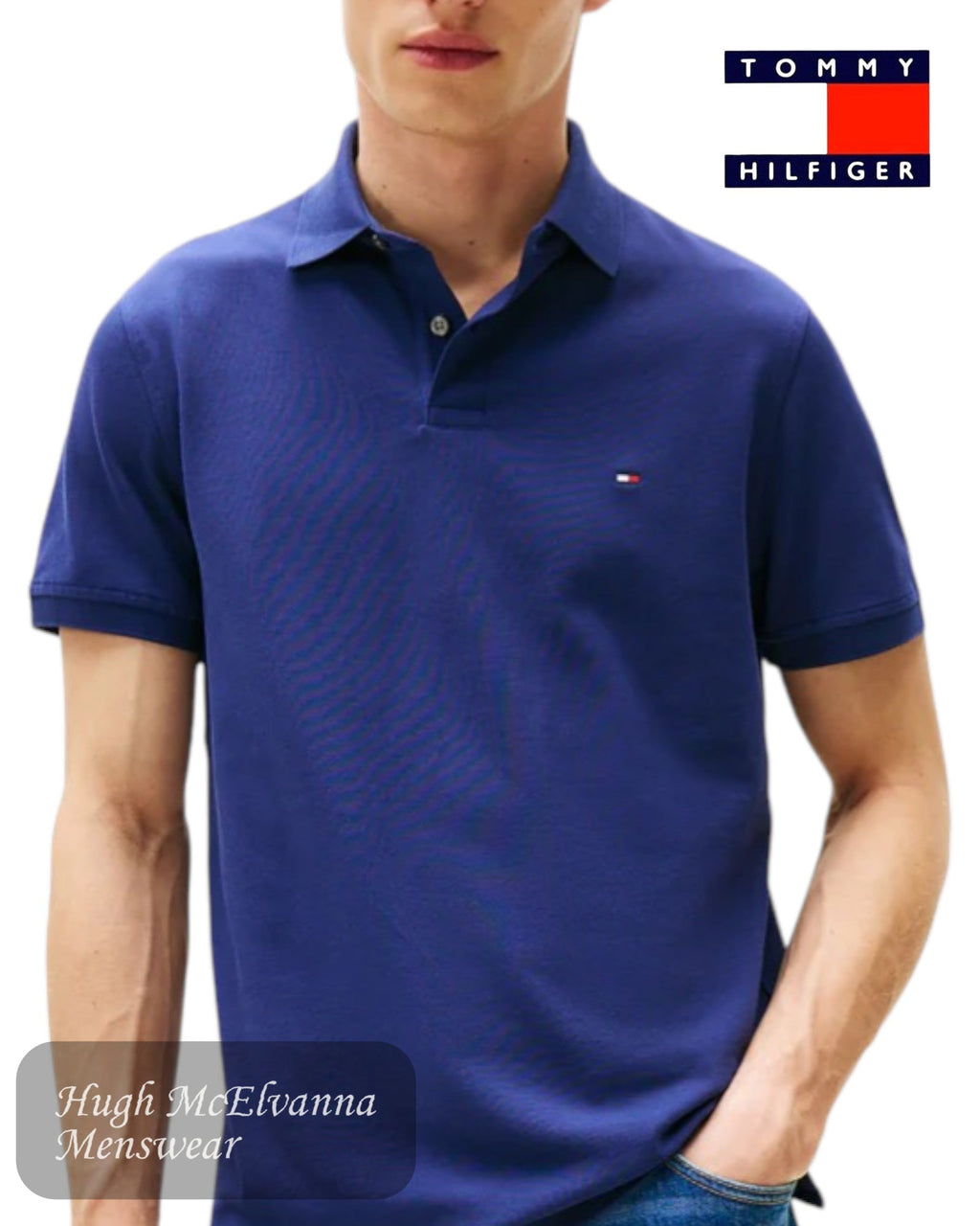 Tommy Hilfiger 1985 Preppy Navy Polo - Hugh McElvanna Menswear