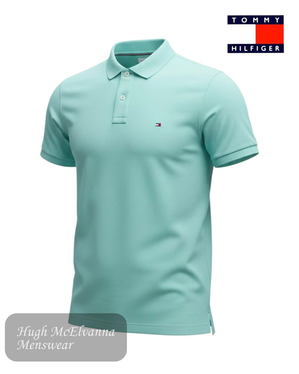 Tommy Hilfiger 1985 Regular Fit Polo Shirt - Arctic Aqua | MW0MW17770 - CSR - Hugh McElvanna Menswear