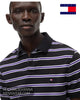 Tommy Hilfiger 1985 Regular Fit Polo Shirt Black/White/Tuscan Grape MW0MW177700AQ - Hugh McElvanna Menswear - Polo Shirt