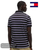 Tommy Hilfiger 1985 Regular Fit Polo Shirt Black/White/Tuscan Grape MW0MW177700AQ - Hugh McElvanna Menswear - Polo Shirt