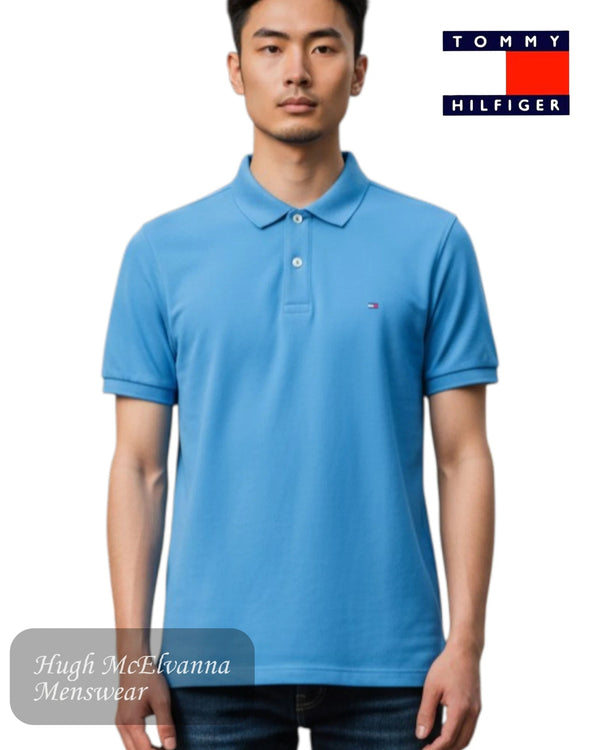 Tommy Hilfiger 1985 Regular Fit Polo Shirt - Blue Spell | MW0MW17770C30 - Hugh McElvanna Menswear