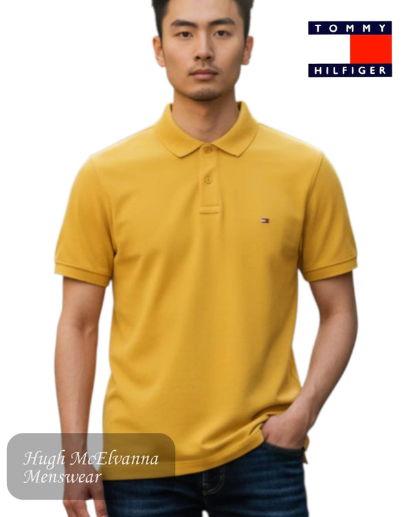 Tommy Hilfiger 1985 Polo Shirt in Morningside Yellow MW0MW17770-ZGX - Hugh McElvanna Menswear