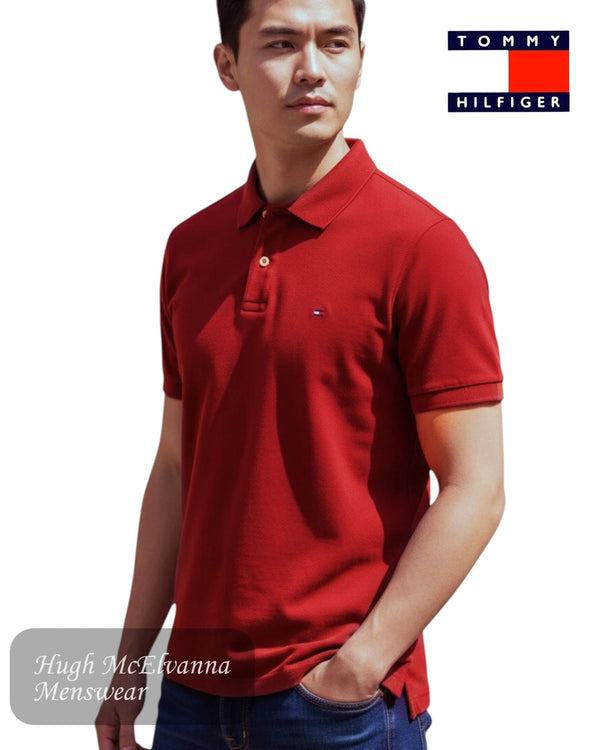 Tommy Hilfiger 1985 Polo Shirt - Regatta Red | MW0MW17770 - XIT - Hugh McElvanna Menswear