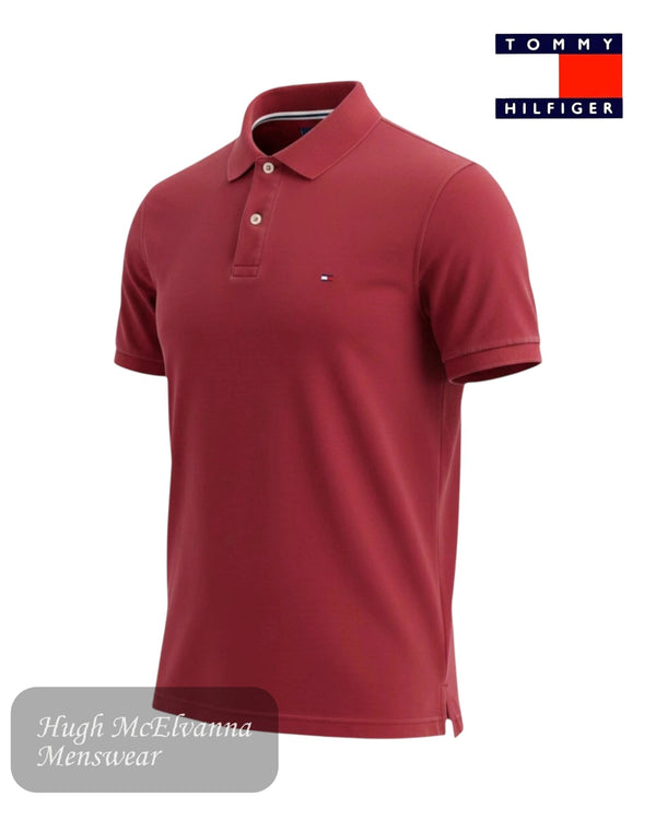 Tommy Hilfiger 1985 Polo Shirt on a ghost model - Regatta Red | MW0MW17770 - XIT - Hugh McElvanna Menswear