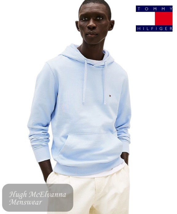 Tommy Hilfiger FLAG HOODY – Breezy Blue - Hugh McElvanna Menswear