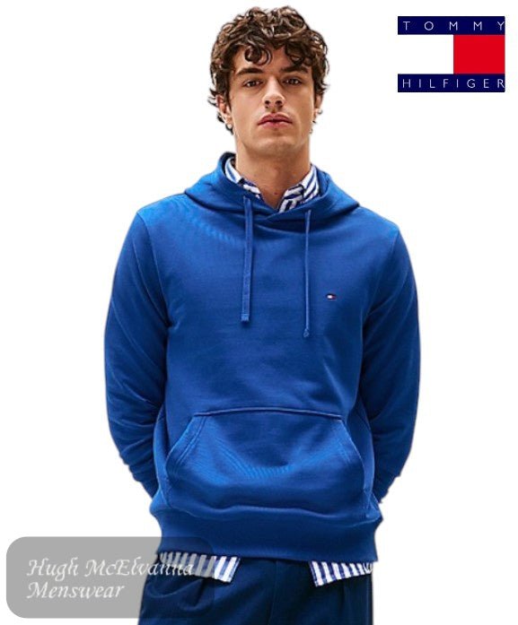 Tommy Hilfiger FLAG HOODY - Wedge Blue - Hugh McElvanna Menswear
