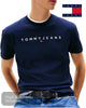 Tommy Jeans Navy Linear Logo T-Shirt - Hugh McElvanna Menswear
