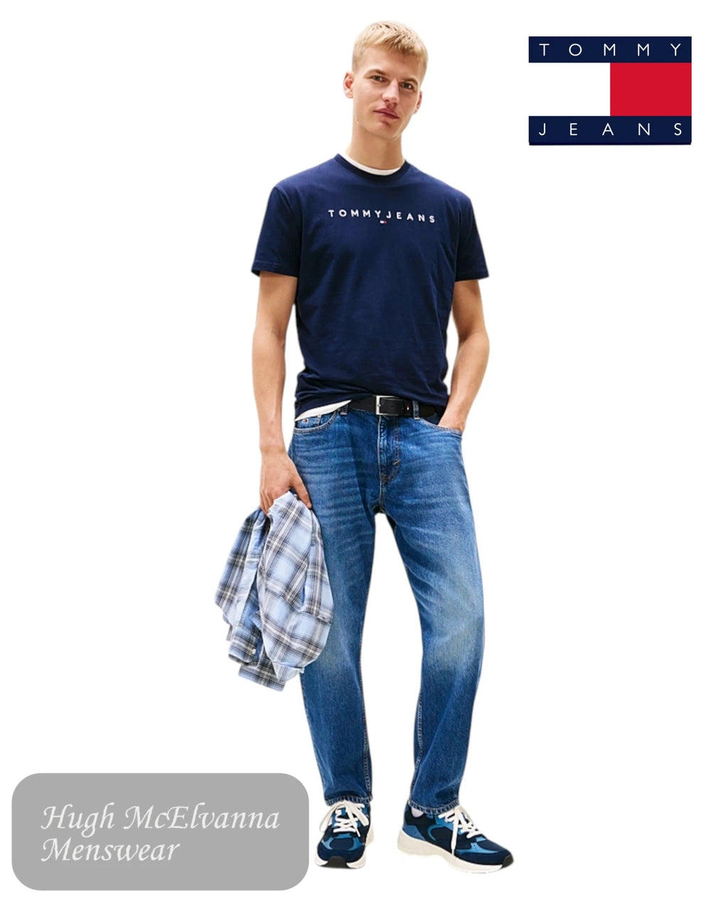Tommy Hilfiger Linear Logo T-Shirt - Hugh McElvanna Menswear