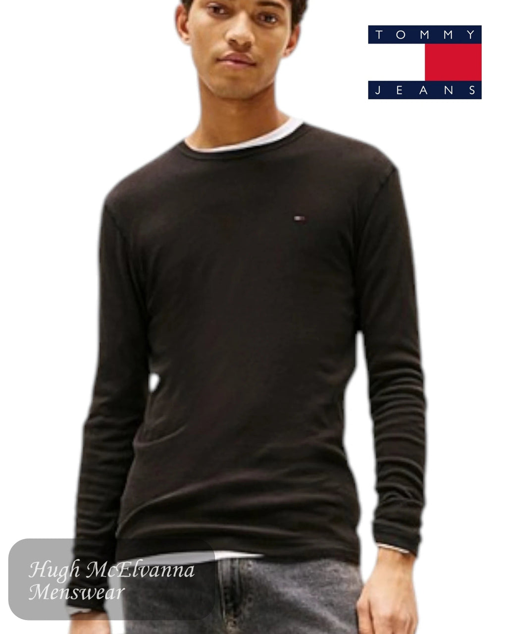 Tommy Hilfiger Long - Sleeve Slim Fit T-Shirt - Hugh McElvanna Menswear