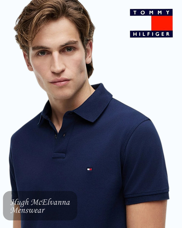 Tommy Hilfiger Men's 1985 Regular Fit Polo Shirt - Desert Sky - Hugh McElvanna Menswear