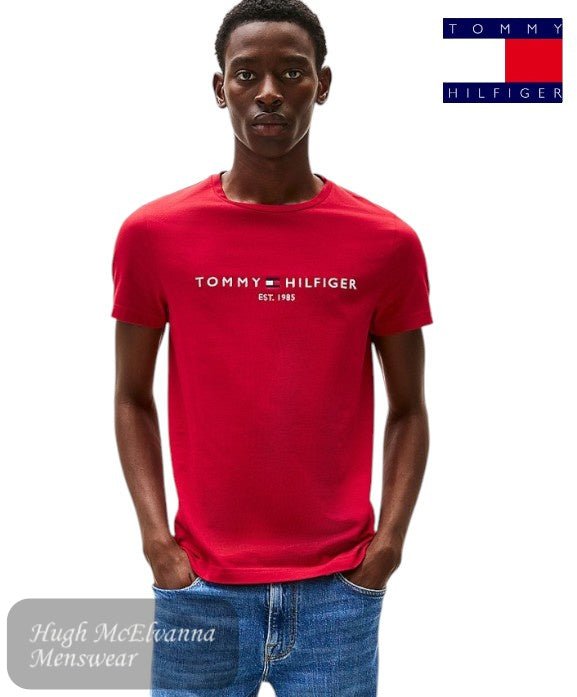 Tommy Hilfiger RED Logo Slim T-Shirt - Hugh McElvanna Menswear